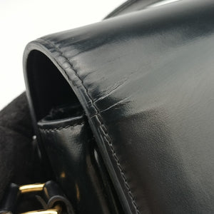 Pre-owned Celine Triomphe Black Leather shoulderbag | stylenewstar