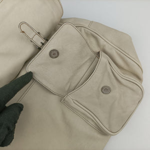 Secondhand Christian Dior Gaucho White Leather handbag | stylenewstar