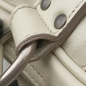 Secondhand Christian Dior Gaucho White Leather handbag | stylenewstar