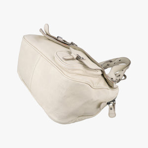Secondhand Christian Dior Gaucho White Leather handbag | stylenewstar