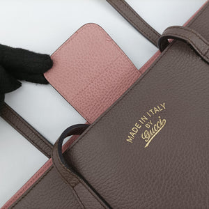 Pre-owned Gucci Swing Brown leather 354397 handbag | stylenewstar