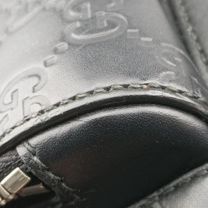 Secondhand Gucci Guccissima Signature Black Leather 450967 backpack/rucksack | stylenewstar