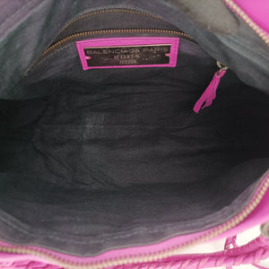 Pre-owned Balenciaga Giant City Purple lambskin shoulderbag | stylenewstar