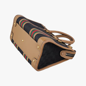 Secondhand Gucci Ophidia Black×Brown canvas×leather 715772 shoulderbag | stylenewstar
