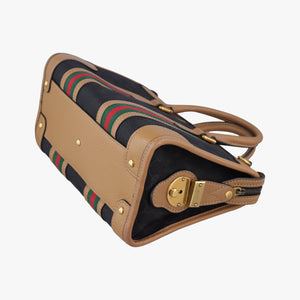Secondhand Gucci Ophidia Black×Brown canvas×leather 715772 shoulderbag | stylenewstar