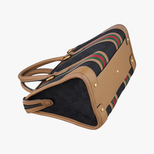 Secondhand Gucci Ophidia Black×Brown canvas×leather 715772 shoulderbag | stylenewstar