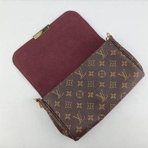 Pre-owned Louis Vuitton FAVORITE MM brown Monogram Canvas M40718 shoulderbag | stylenewstar