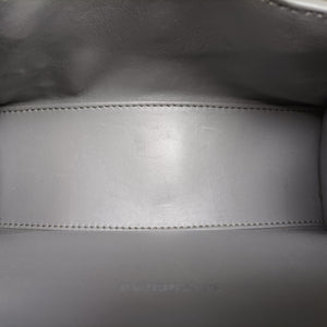 Pre-owned Balenciaga Hourglass Graffiti Gray×Black Leather shoulderbag | stylenewstar