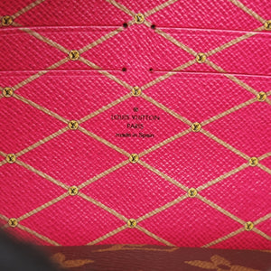 Pre-owned Louis Vuitton Pochette Weekend brown×Fuchsia Pink Monogram Canvas M62456 shoulderbag | stylenewstar