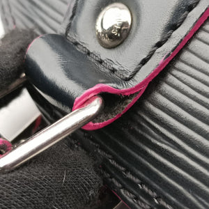Pre-owned Louis Vuitton Alma BB Noir×hot pink Epi M54160 shoulderbag | stylenewstar