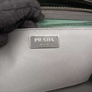 Secondhand Prada Galleria Grey SAFFIANO Leather B2274C shoulderbag | stylenewstar