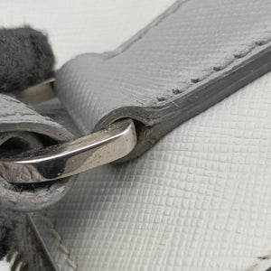 Secondhand Prada Galleria Grey SAFFIANO Leather B2274C shoulderbag | stylenewstar