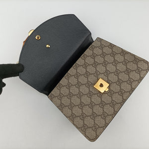 Secondhand Gucci Fox Brooch Bamboo Beige×Multicolour PVC coated canvas×Leather 466428 shoulderbag | stylenewstar