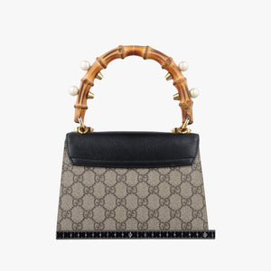 Secondhand Gucci Fox Brooch Bamboo Beige×Multicolour PVC coated canvas×Leather 466428 shoulderbag | stylenewstar
