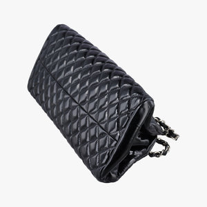 Vintage Chanel Mademoiselle Bowling Black Patent leather A50558 shoulderbag | stylenewstar