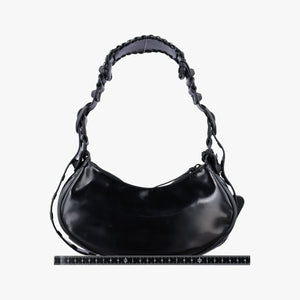 Pre-owned Balenciaga Le Cagole Black Patent shoulderbag | stylenewstar