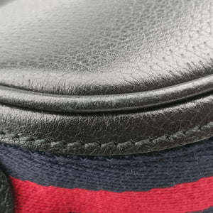 Pre-owned Gucci GG Velvet Web Red Velour×leather 574960 shoulderbag | stylenewstar