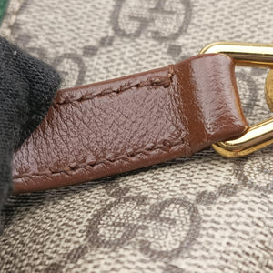 Secondhand Gucci Jackie 1961 GG Supreme Brown PVC coated canvas×Leather 637092 handbag | stylenewstar