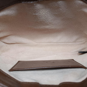 Secondhand Gucci Jackie 1961 GG Supreme Brown PVC coated canvas×Leather 637092 handbag | stylenewstar