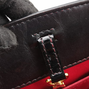Pre-owned Louis Vuitton Montaigne BB Noir Vernis shoulderbag | stylenewstar