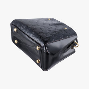 Pre-owned Louis Vuitton Montaigne BB Noir Vernis shoulderbag | stylenewstar