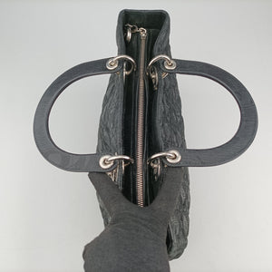 Secondhand Christian Dior Lady Dior Black Leather shoulderbag | stylenewstar