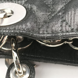 Secondhand Christian Dior Lady Dior Black Leather shoulderbag | stylenewstar
