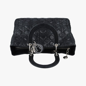 Secondhand Christian Dior Lady Dior Black Leather shoulderbag | stylenewstar