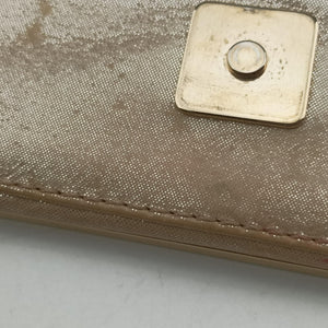 Pre-owned Fendi Mia Pochette Golden Leather 8BP046 shoulderbag | stylenewstar
