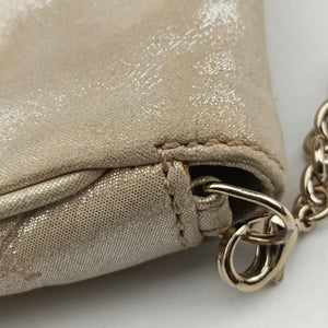 Pre-owned Fendi Mia Pochette Golden Leather 8BP046 shoulderbag | stylenewstar