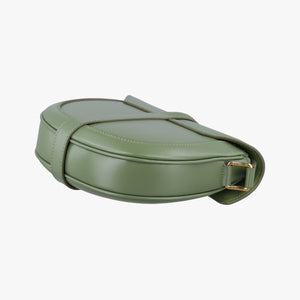 Pre-owned Celine Besace 16 Small Green Leather W-SL-2 shoulderbag | stylenewstar