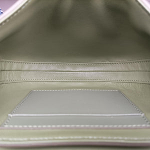 Pre-owned Celine Besace 16 Small Green Leather W-SL-2 shoulderbag | stylenewstar