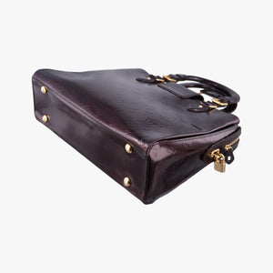 Pre-owned Louis Vuitton MELROSE AVENUE AMARANTE Vernis M93757 handbag | stylenewstar