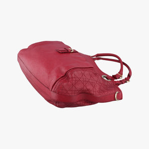 Pre-owned Christian Dior Cannage Bee Red Leather handbag | stylenewstar