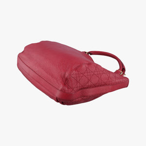 Pre-owned Christian Dior Cannage Bee Red Leather handbag | stylenewstar