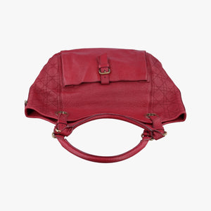 Pre-owned Christian Dior Cannage Bee Red Leather handbag | stylenewstar