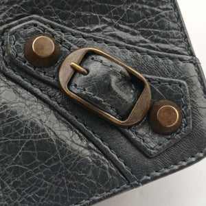 Pre-owned Balenciaga Classic The Toolkit Grey Green Lambskin 327101 shoulderbag | stylenewstar