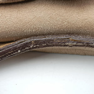Pre-owned Yves Saint Laurent Mombasa Camel Suede 112930 shoulderbag | stylenewstar