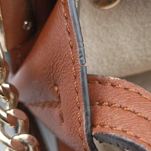 Pre-owned Chloe FAYE Brown Suede × leather shoulderbag | stylenewstar