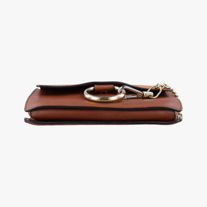 Pre-owned Chloe FAYE Brown Suede × leather shoulderbag | stylenewstar