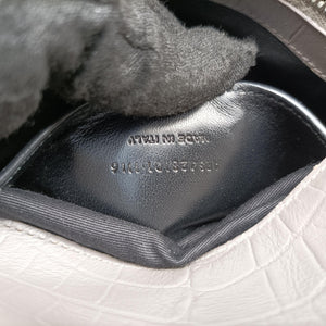 Vintage Yves Saint Laurent COLLEGE Grey Leather 428101 shoulderbag | stylenewstar