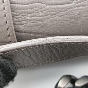 Vintage Yves Saint Laurent COLLEGE Grey Leather 428101 shoulderbag | stylenewstar