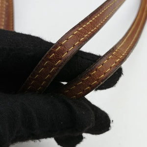 Secondhand Louis Vuitton Neverfull MM Brown x Poppy Denim Monogram Jungle Dot M41978 shoulderbag | stylenewstar