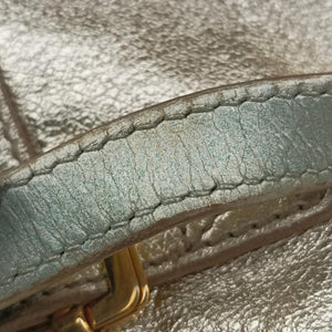 Pre-owned Yves Saint Laurent Downtown Tote Golden Leather 213729 handbag | stylenewstar