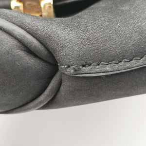Secondhand Gucci Nubuck Tigrette Chain Black Suede 290684 shoulderbag | stylenewstar