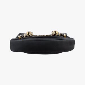 Secondhand Gucci Nubuck Tigrette Chain Black Suede 290684 shoulderbag | stylenewstar