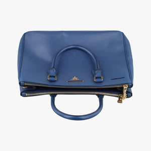 Vintage Prada Galleria Blue SAFFIANO Leather BN2274 handbag | stylenewstar
