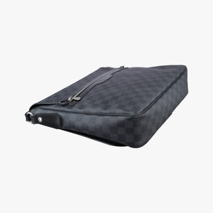 Pre-owned Louis Vuitton DANIEL MM Noir Damier Graphite N58029 shoulderbag | stylenewstar