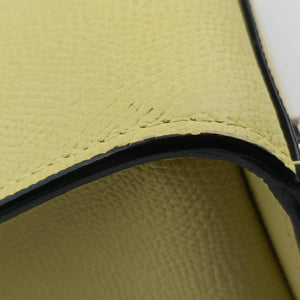 Pre-owned Valextra Iside Yellow×Green×Pink Leather shoulderbag | stylenewstar