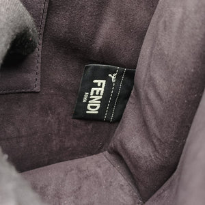 Pre-owned Fendi KAN I Black Leather 8BT283 shoulderbag | stylenewstar